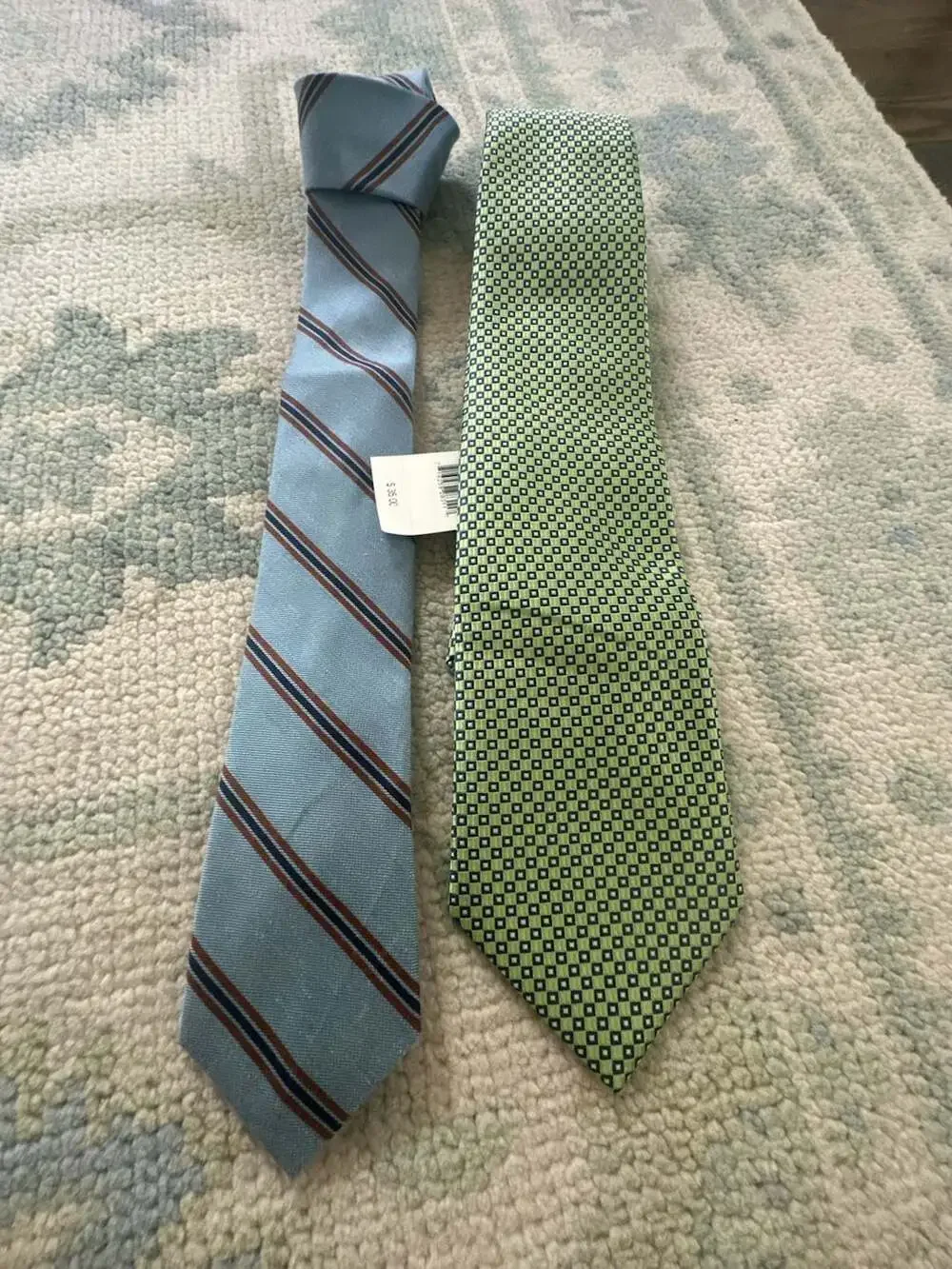Original Penguin Striped Tie and IZOD Geometric Pattern Tie Set